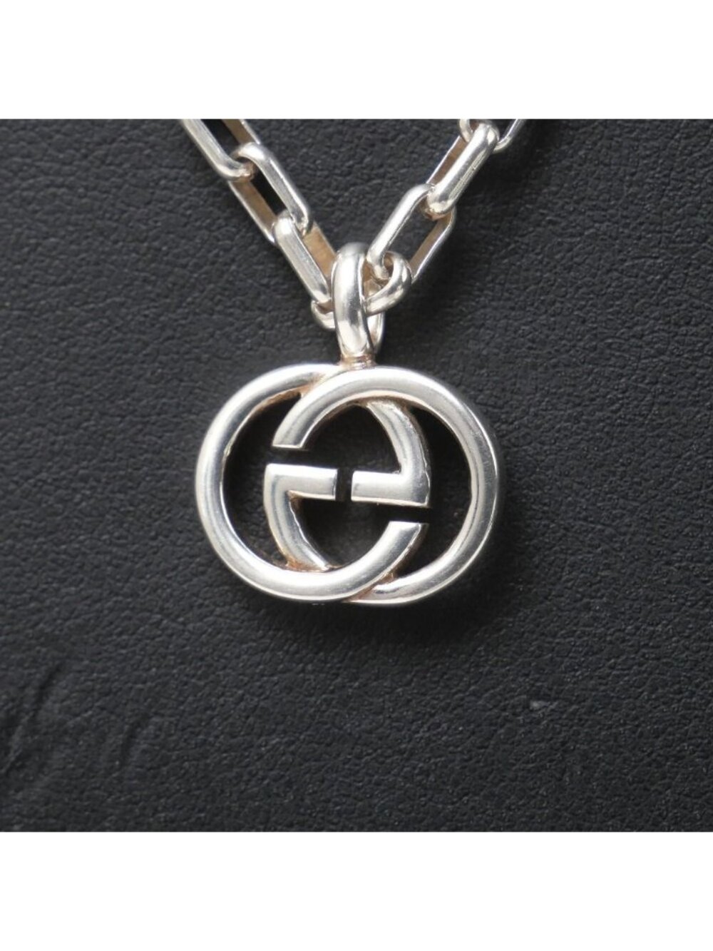 Gucci Necklace GG Interlocking G 925 Sterling Silver